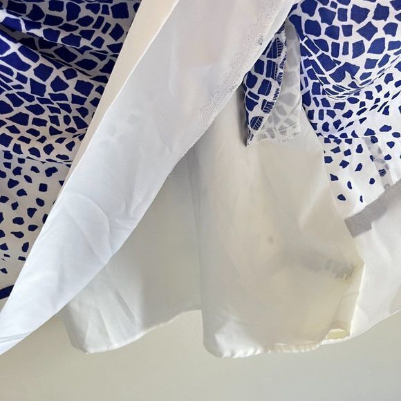 Eliza J Belted Print Fit & Flare Dress Womens Plus Size 14 Sleeveless Lined - Picture 7 of 11